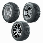 Pre-Mounted Tire and Wheel Kit - 14 Inch